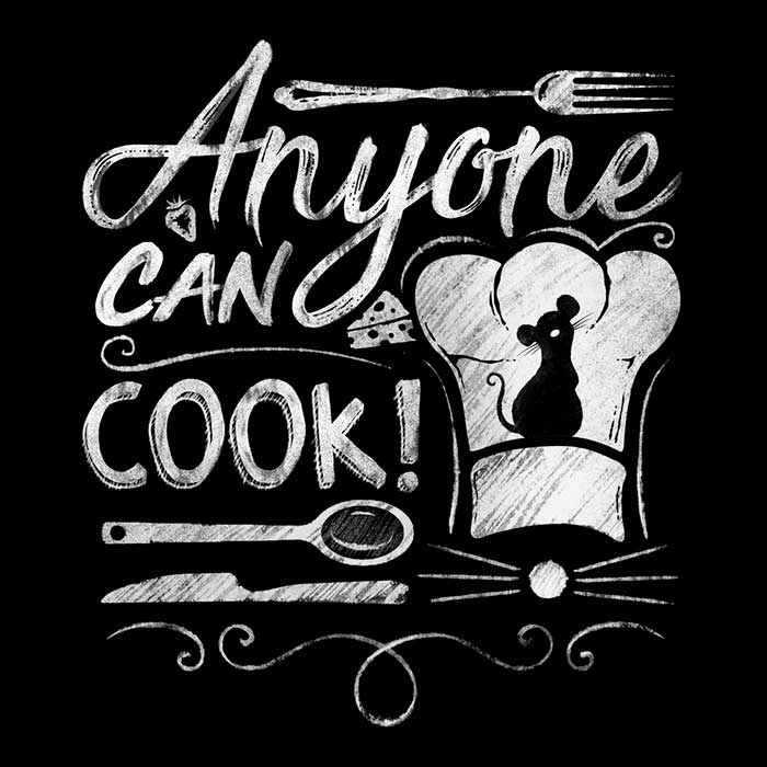 Soft Fleece Blanket with 'Anyone Can Cook' Design