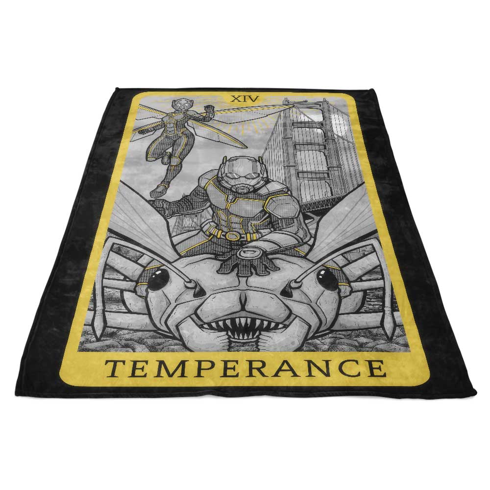 Ultra - Soft 'Tarot: Temperance' Fleece Blanket for Cozy Moments