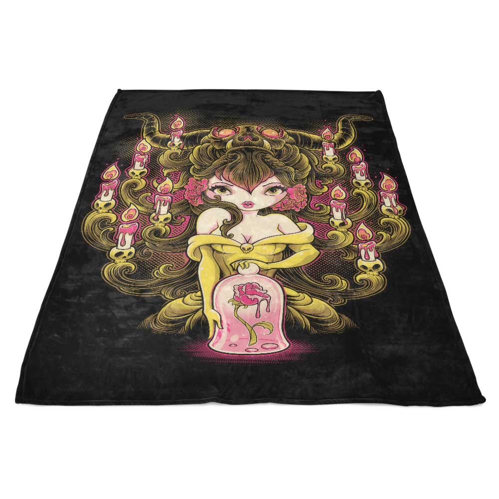Jehsee's Super Soft Fleece Blanket with Candelabra Print