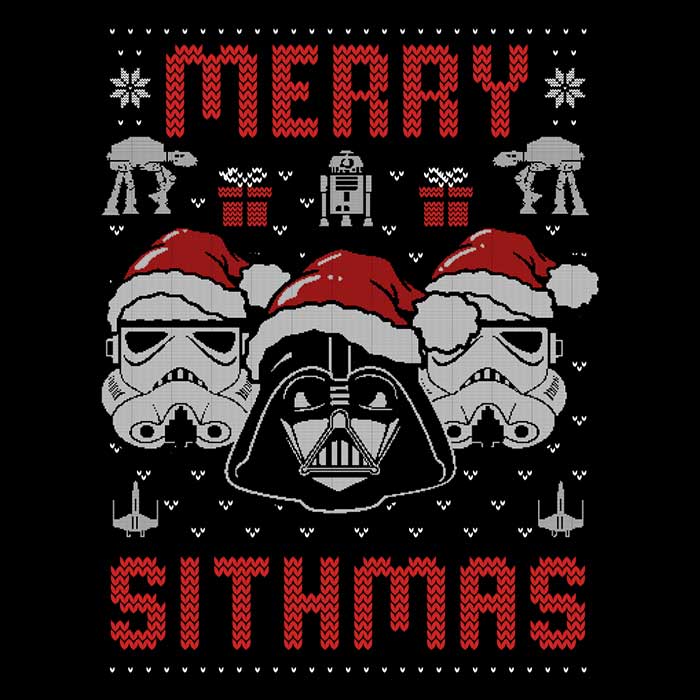 Festive Merry Sithmas-themed Polyester Fleece Blanket