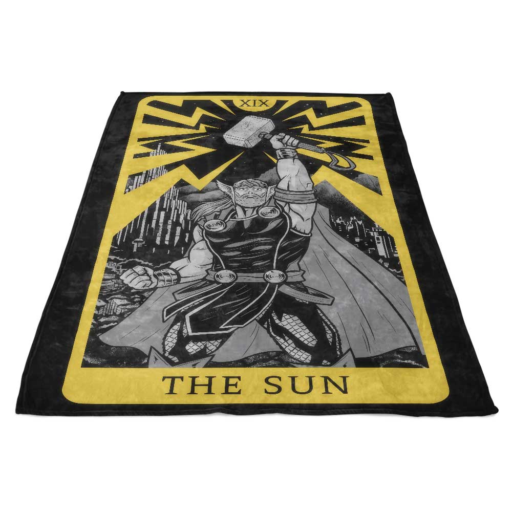 Tarot: The Sun-themed Luxury Fleece Blanket for Cozy Comfort