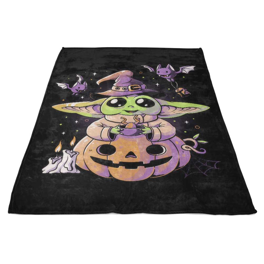 Spooky Child Themed Cozy Fleece Blanket for Comfort