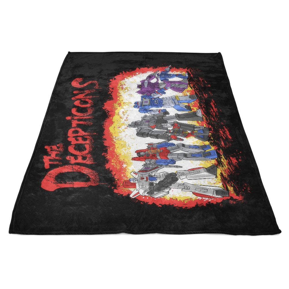 The Decepticons Themed Soft Fleece Blanket for Comfort and Decoration