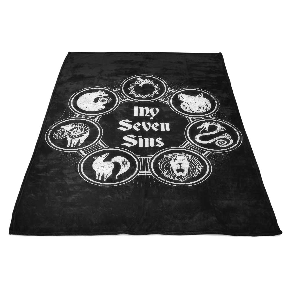 My Seven Sins - Cozy Polyester Fleece Blanket for Comfort