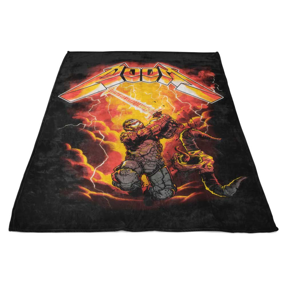Demon - Rip Themed Fleece Blanket for Cozy Moments
