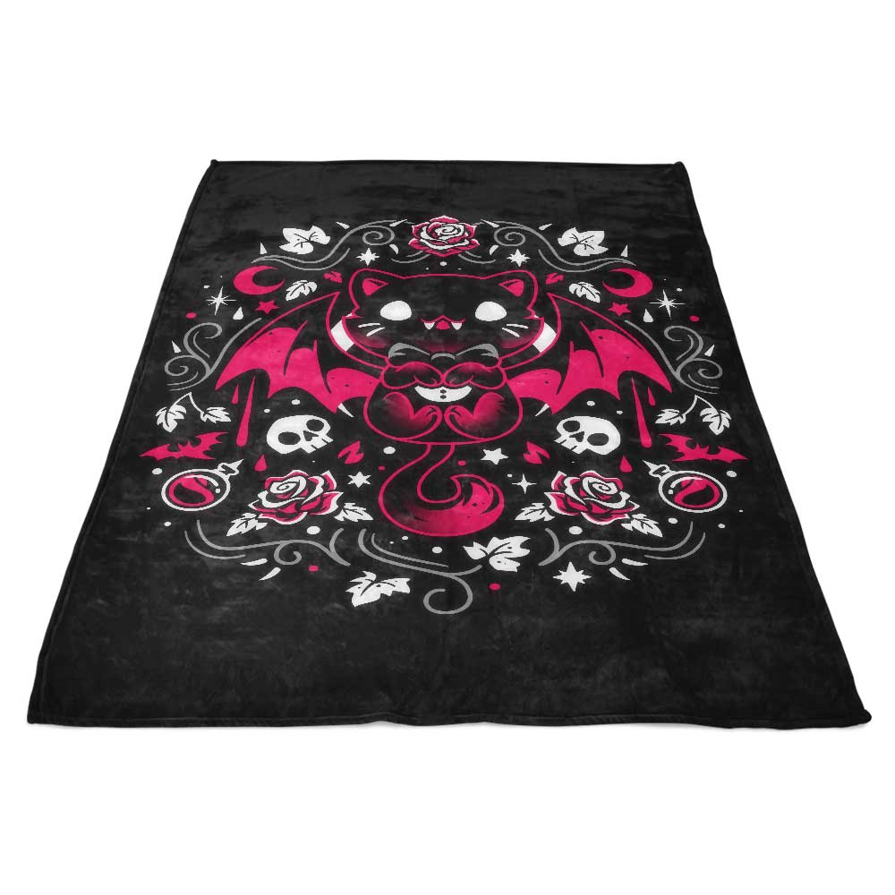 Enchanting Fleece Blanket - Purrs of Darkness