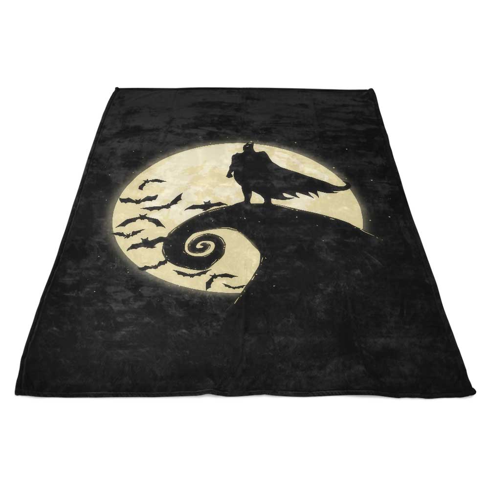 Spooky 'Nightmare Before Batmas' Cozy Fleece Blanket