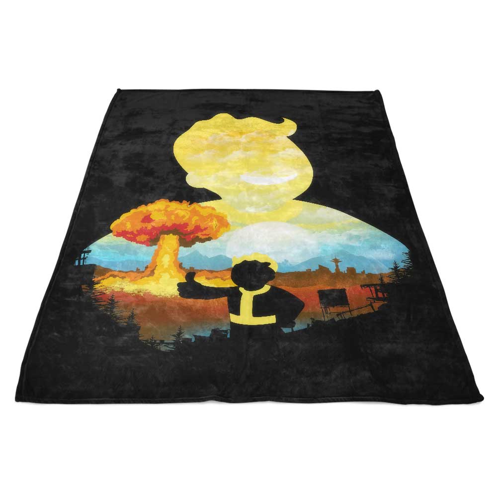 Apocalypse Silhouette Design Fleece Warmth - Comfortable Fleece Blanket for All Seasons