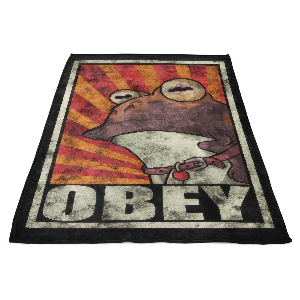 Obey - Super Soft and Plush 100% Polyester Fleece Blanket
