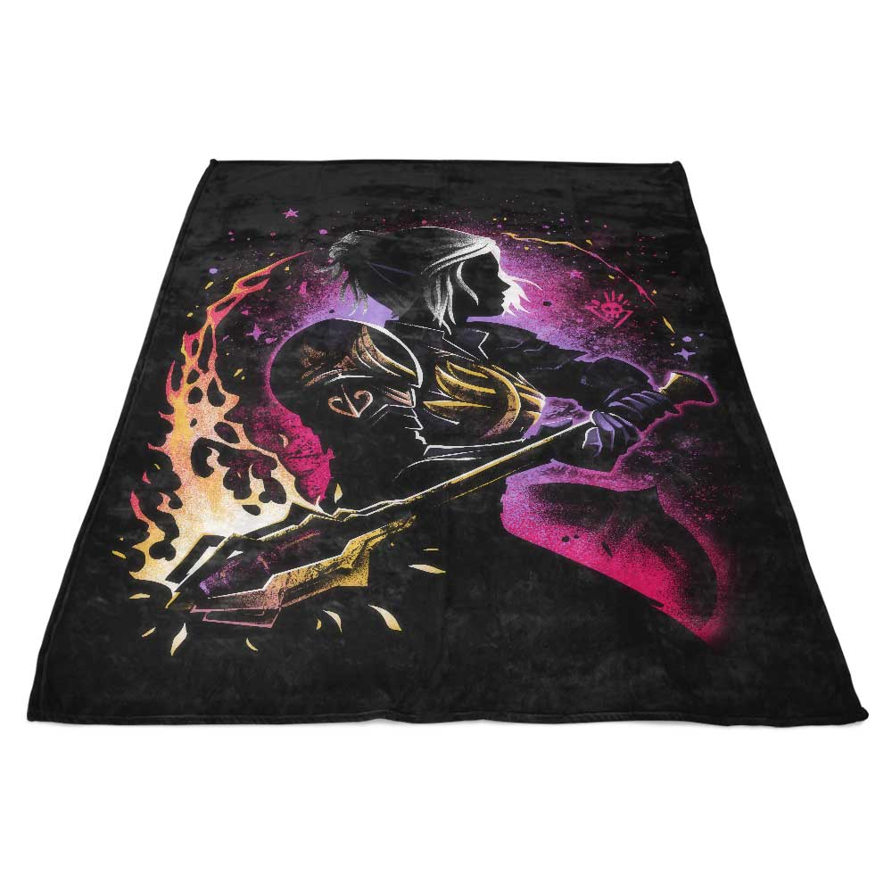 Cozy Fleece Blanket Featuring the Paladin of the Absolute