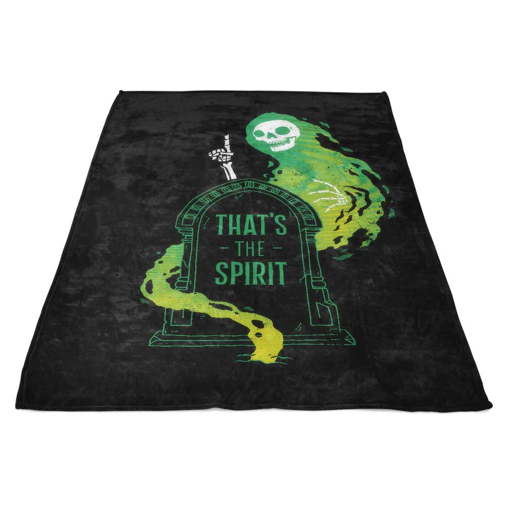That's the Spirit - Cozy Fleece Blanket for Ultimate Comfort