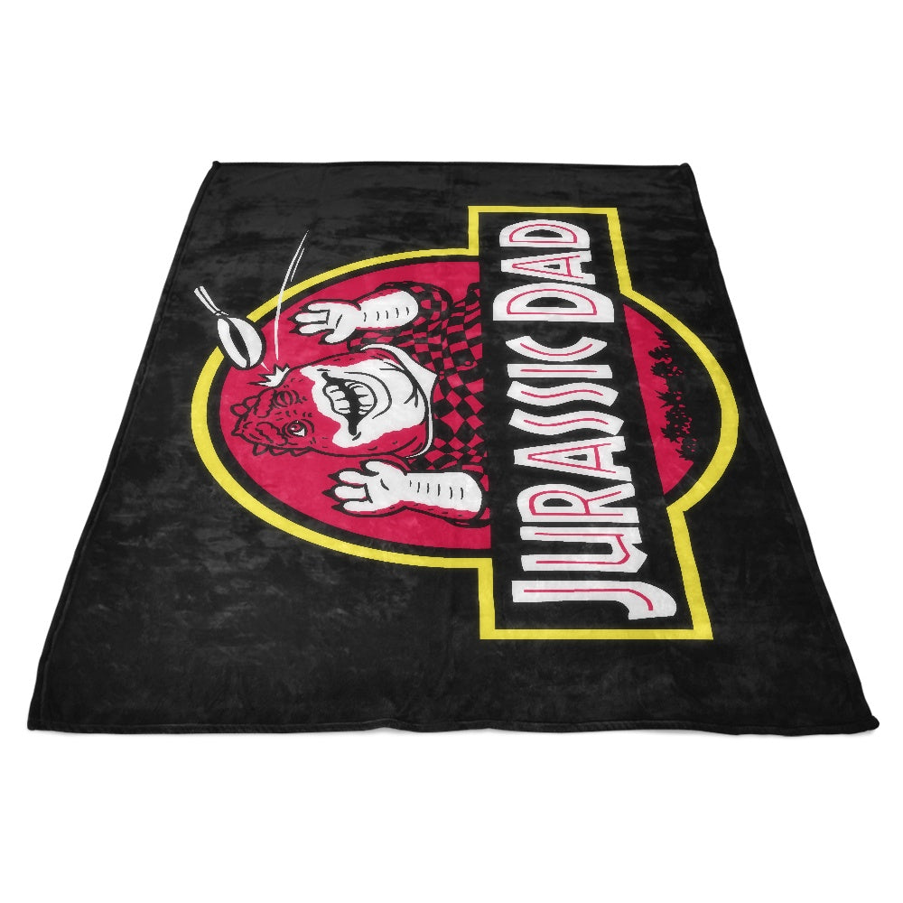 Jurassic Dad Themed Cosy Fleece Blanket for Ultimate Comfort