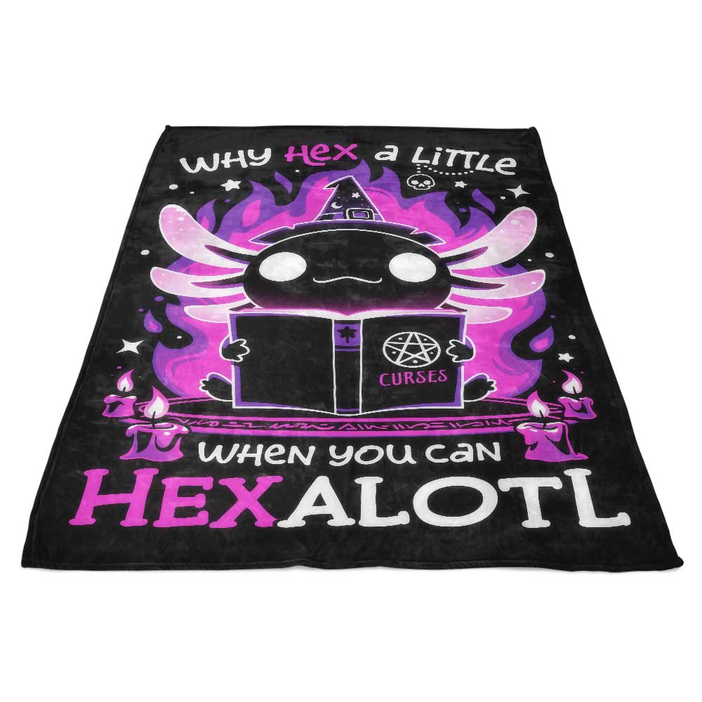 Cozy Hexalotl Fleece Blanket by Snouleaf