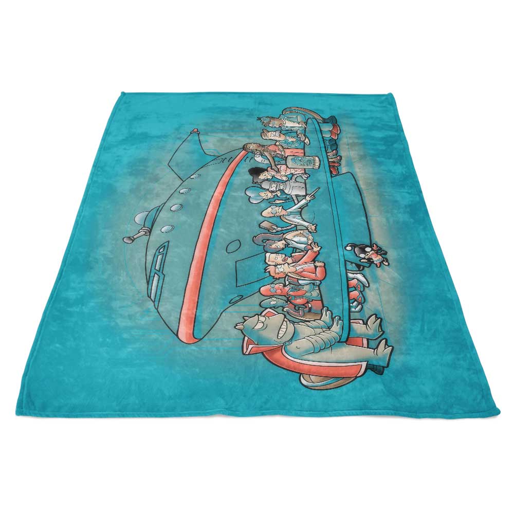 Future Dinner Luxury Fleece Blanket for Cozy Nights