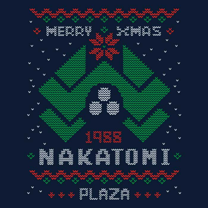 Ultra-Soft Ugly Nakatomi Sweater Design Fleece Blanket