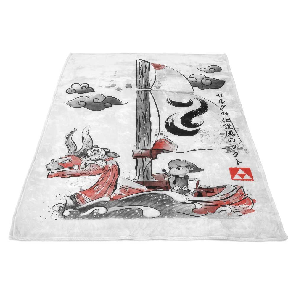 Exquisite Sailing with the Wind - High - Quality Polyester Fleece Blanket
