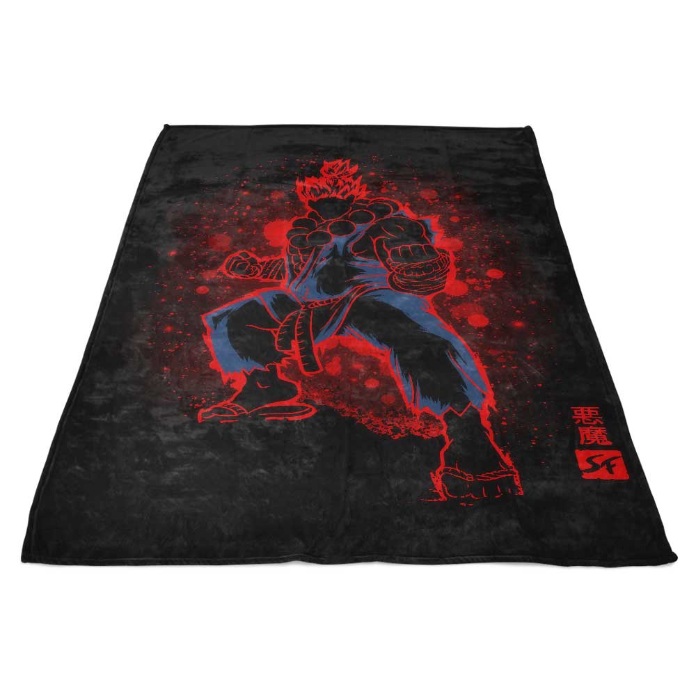 The Fiery Demon - Ultra-Soft Fleece Blanket
