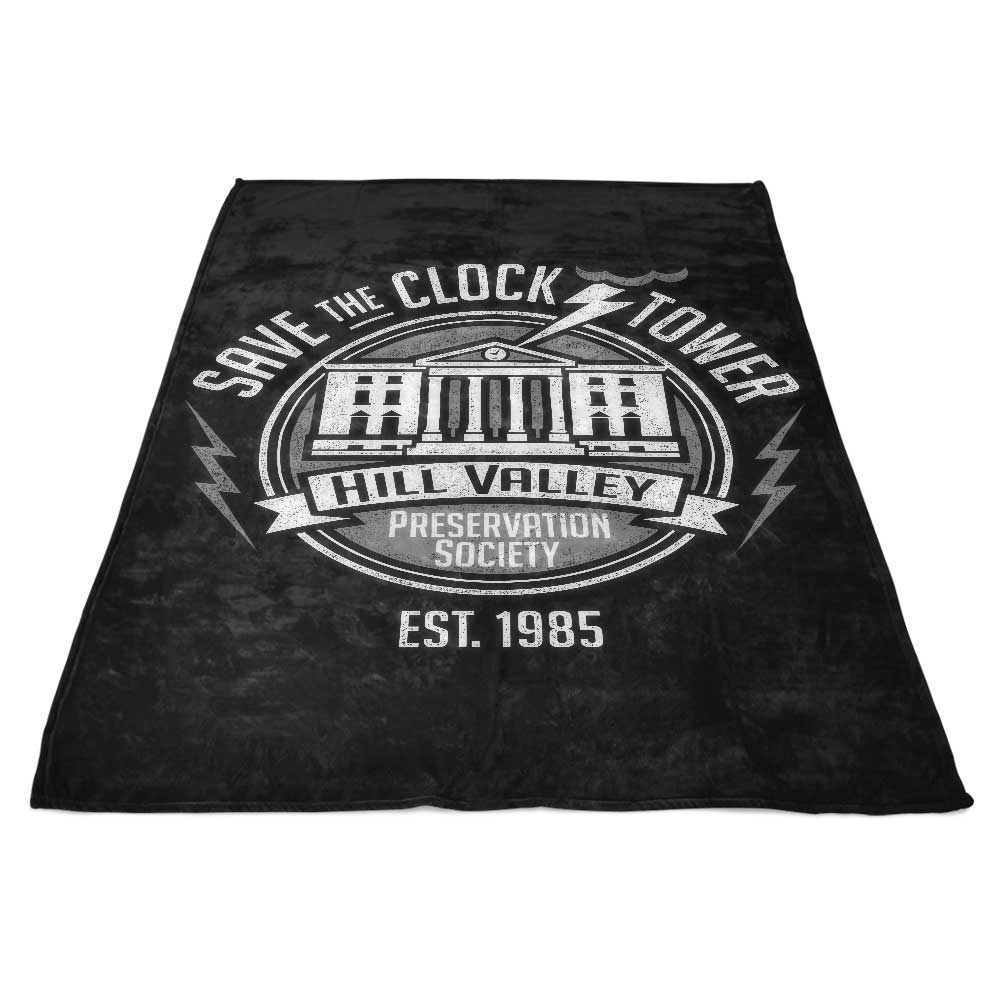 Save the Clock Tower Stylish Fleece Blanket for Cozy Moments