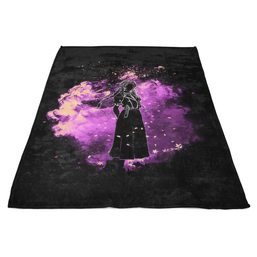 Cozy Fleece Blanket Inspired by the Spirit of the Last Ancient