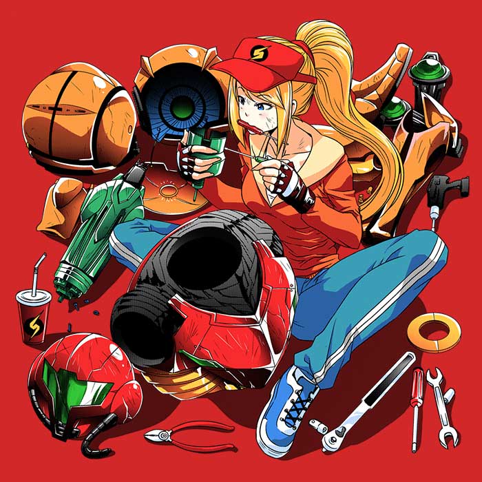 Samus Repairing Themed High - Quality Fleece Blanket