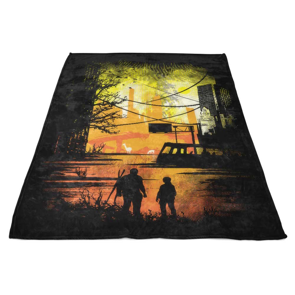 Sole Survivors Polyester Fleece Blanket with One - Sided Print
