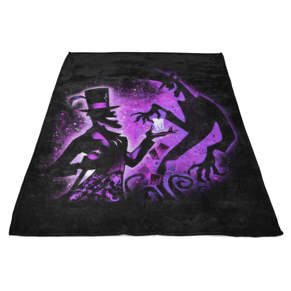 Alemaglia's Cozy Shadow Man Fleece Blanket