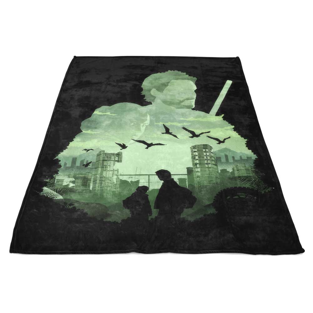 Iconic Sunset-themed Fleece Blanket - A Cozy Comfort Item
