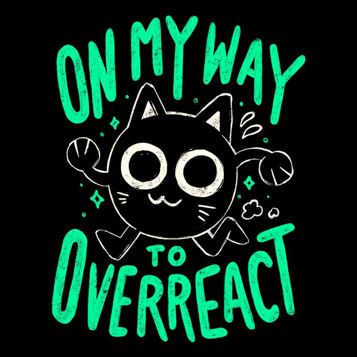 Cozy Fleece Blanket Featuring 'On My Way to Overreact' Design
