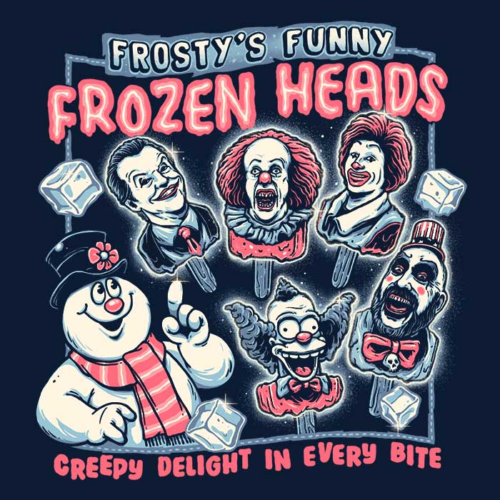 Frozen Heads Design - Ultra - Soft Polyester Fleece Blanket