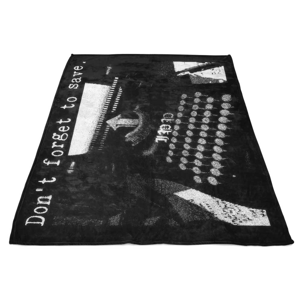 Cozy Demonigote Fleece Blanket - Remember to Save