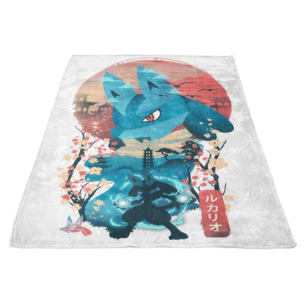 Ukiyo-e Aura Luxury Fleece Blanket for Cozy Moments