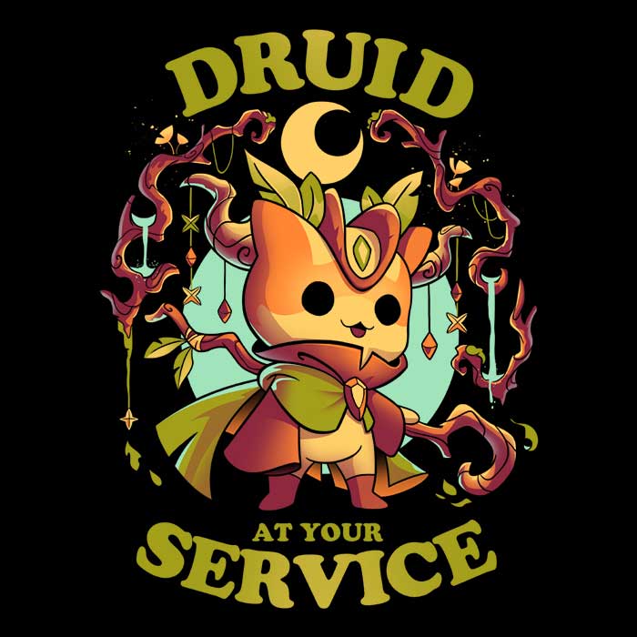 Snouleaf's Druid at Your Service Branded Polyester Fleece Blanket