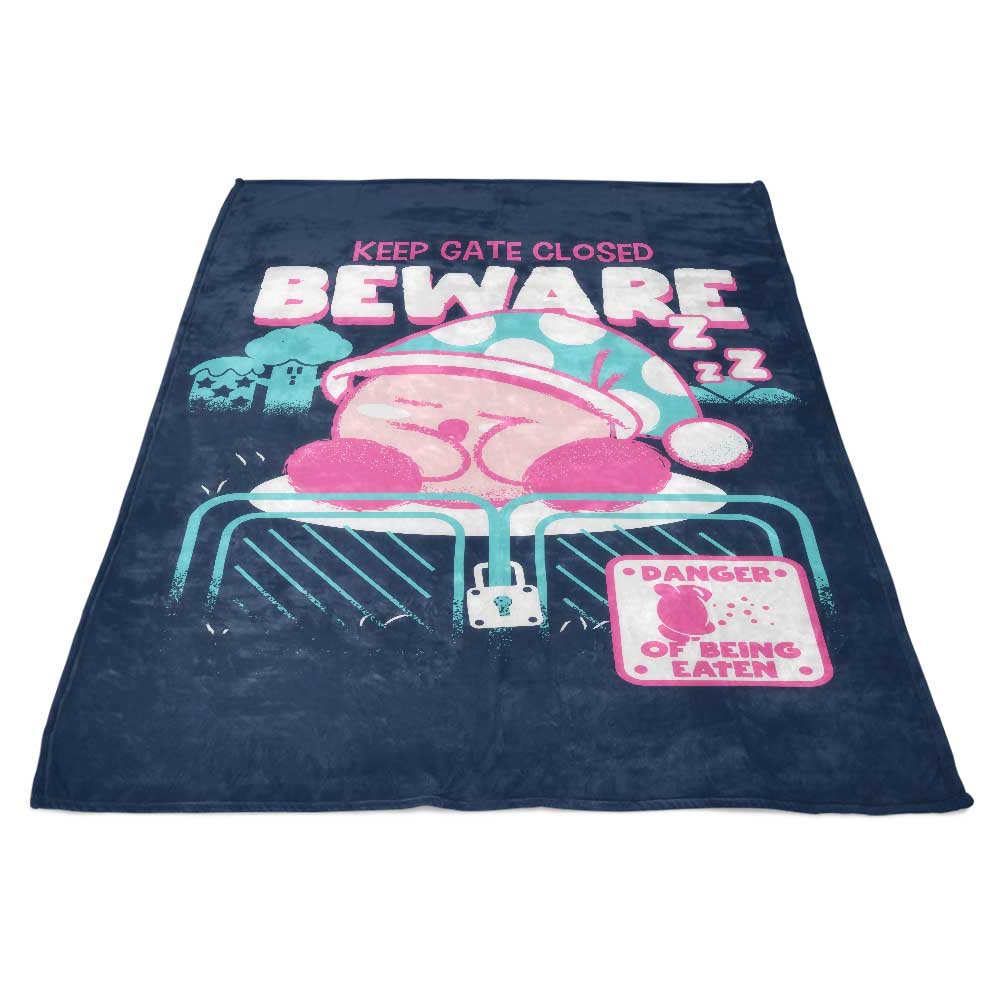 Sketchdemao's 'Keep Gate Closed' Design Fleece Blanket - Super Soft and Plush