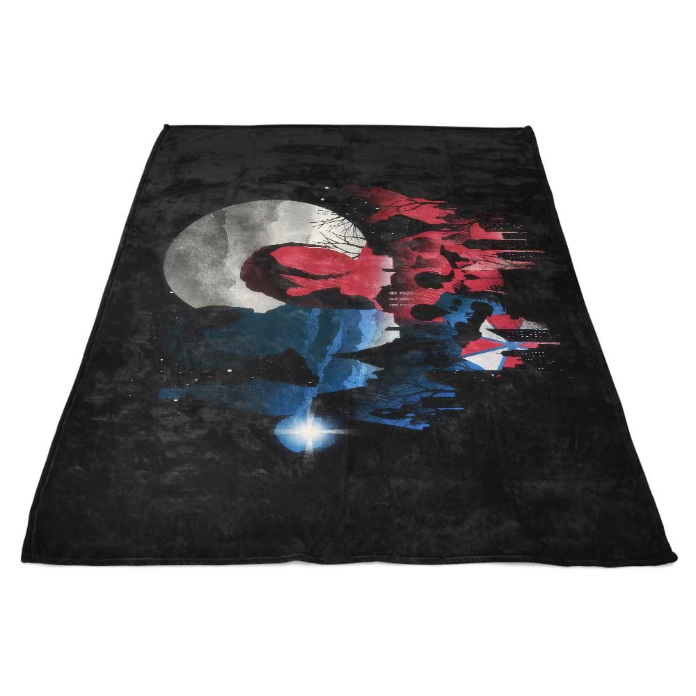 Ultra - Soft Evil Silhouette Fleece Blanket by Dandingeroz