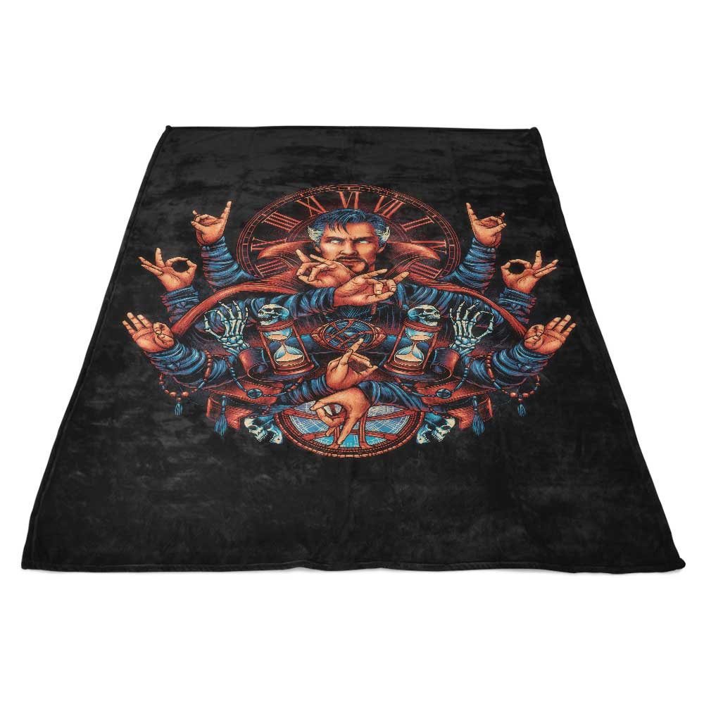 Unique Magic Themed Fleece Blanket by Glitchygorilla