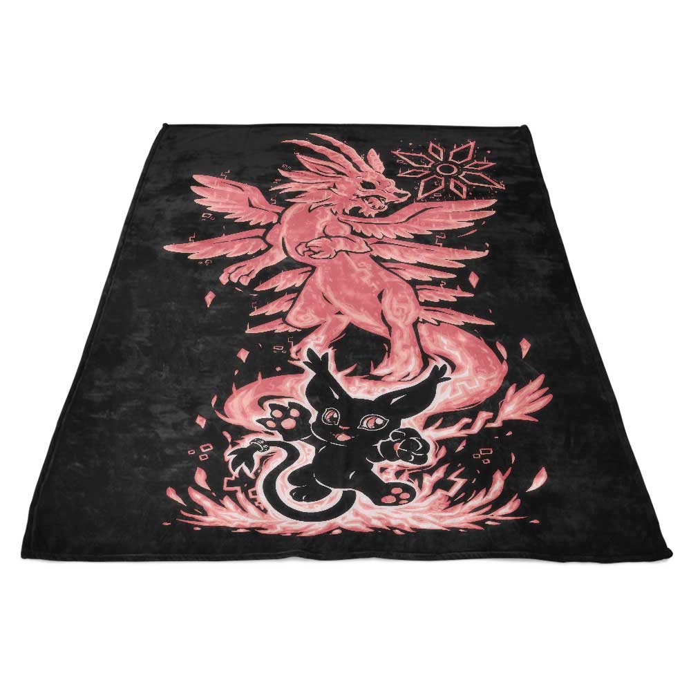 Digital Light Inside - Cozy Fleece Blanket by TechraNova