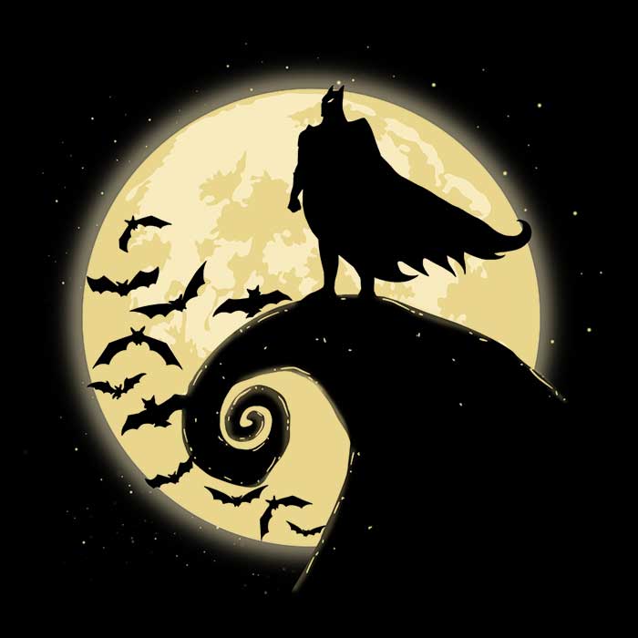 Spooky 'Nightmare Before Batmas' Cozy Fleece Blanket