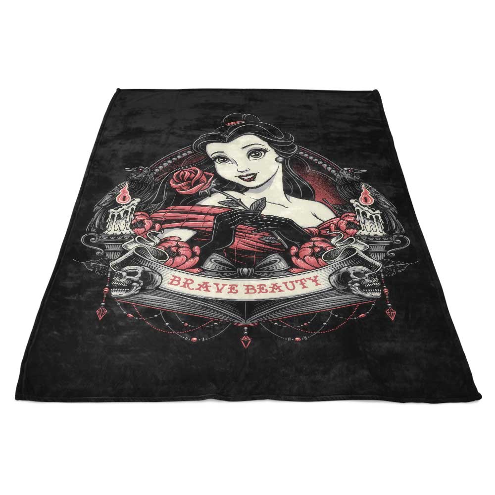 Gorgeous and Brave Fleece Blanket by Glitchygorilla