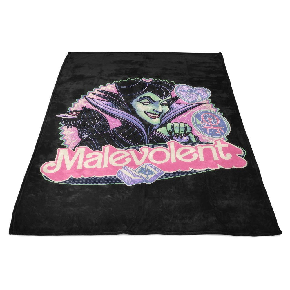 Spooky Malevolent Witch - Soft Fleece Blanket for Cozy Nights
