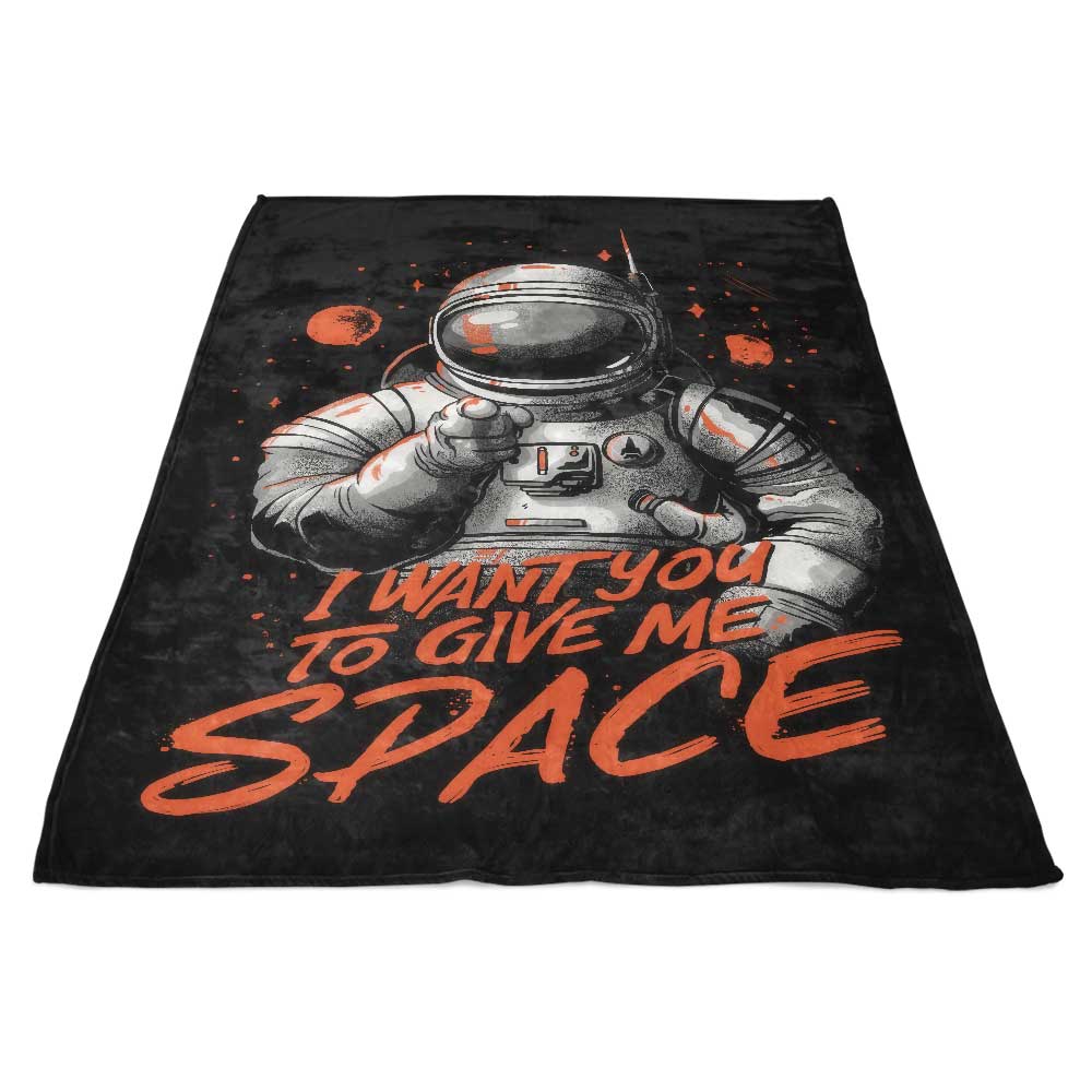 I Want You to Give Me Space - Cozy Fleece Blanket for Comfort and Relaxation