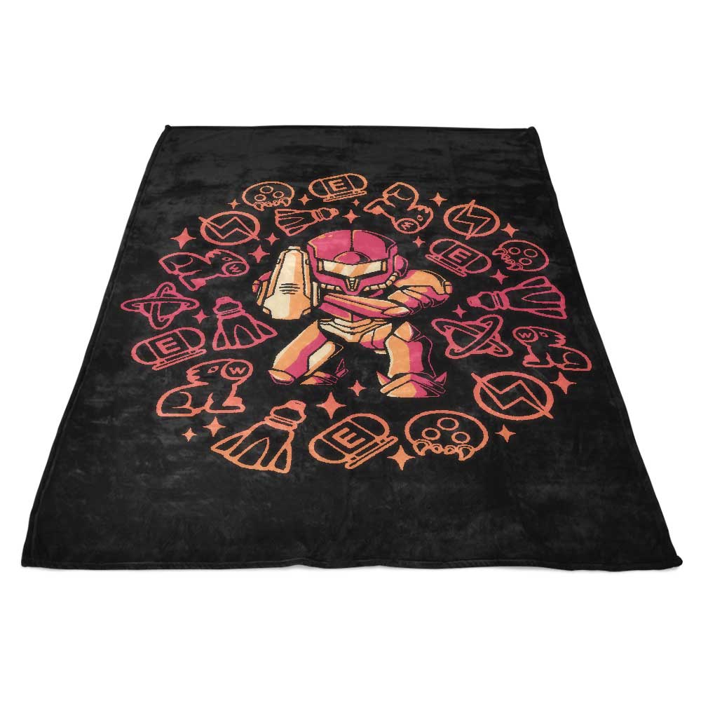 Ultra-Soft Hunter Girl Fleece Blanket with One-Sided Print