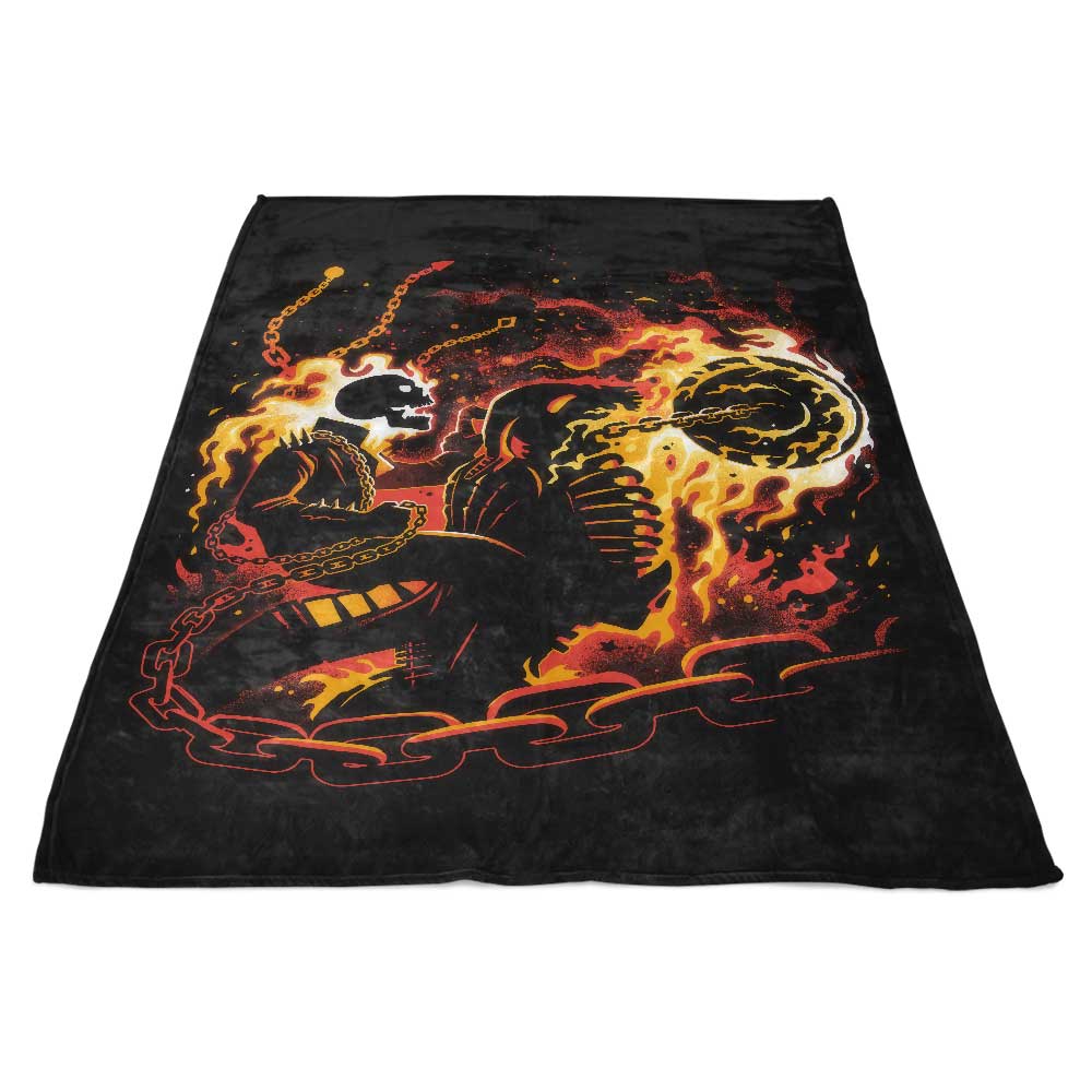 Alemaglia's Blazing Vengeance Polyester Fleece Blanket for Ultimate Comfort