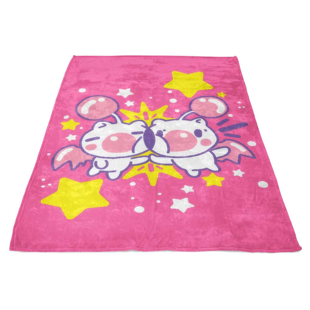 Super Soft Stick Friends Polyester Fleece Blanket