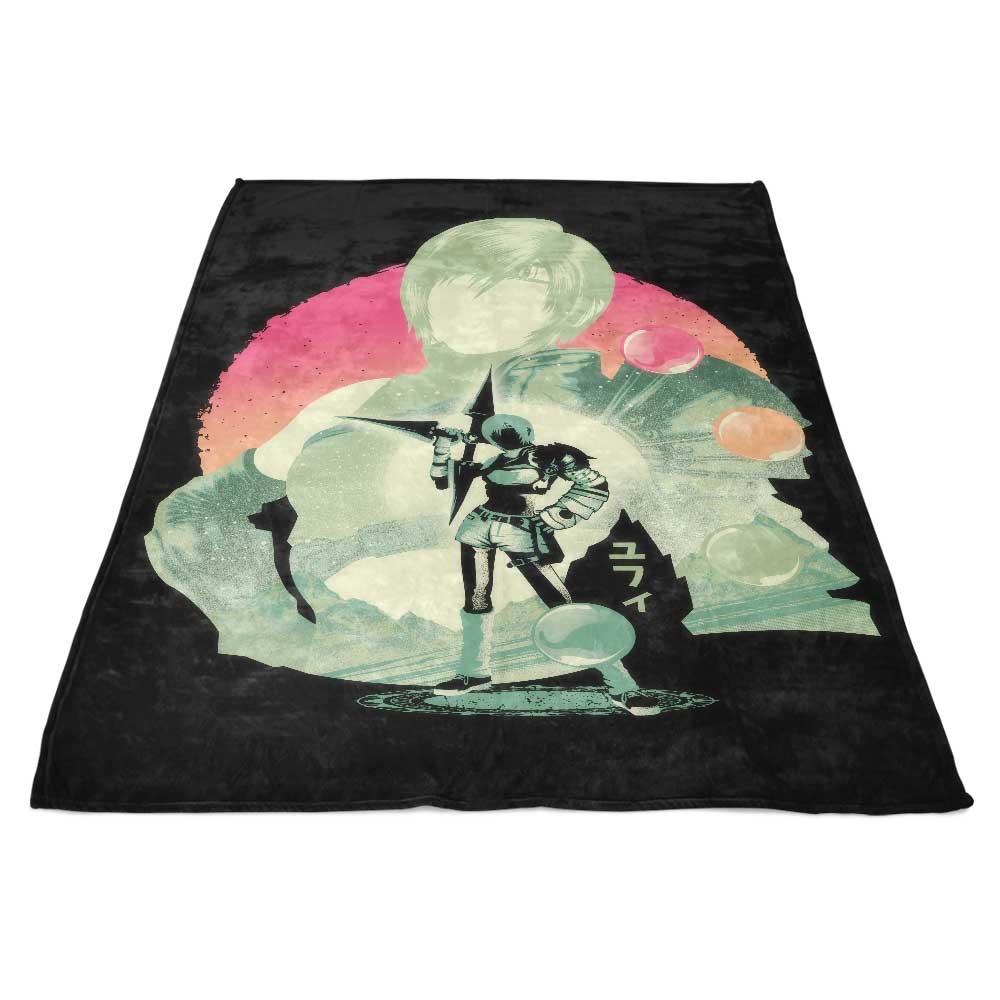 High - Quality Fleece Blanket Inspired by the Ninja Materia Hunter from Hypertwenty