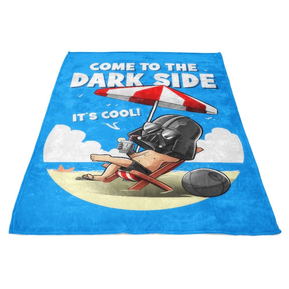 Alemaglia's Dark Side-Themed Cozy Fleece Blanket for Ultimate Comfort