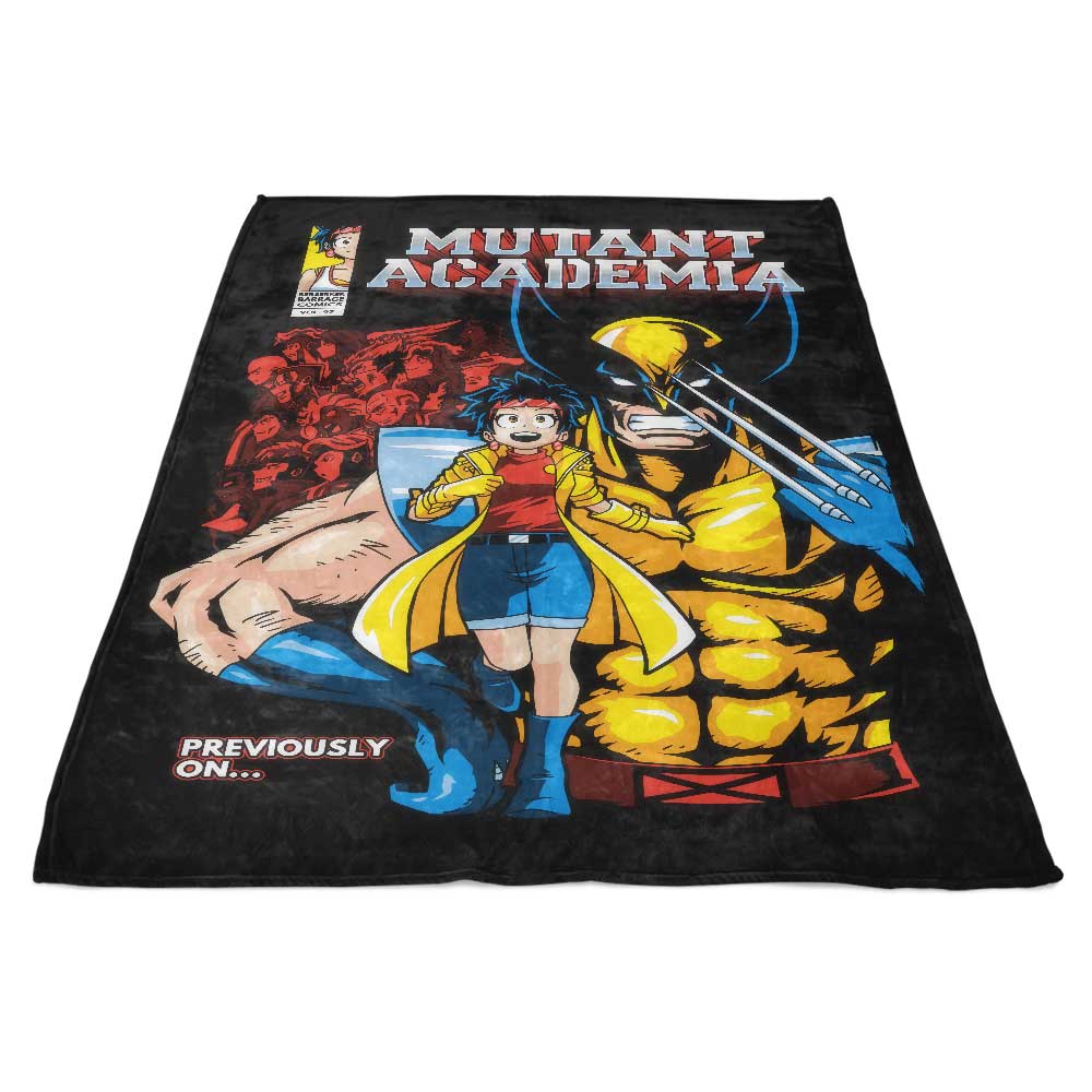Mutant Academia Cozy Fleece Blanket for Comfort and Warmth