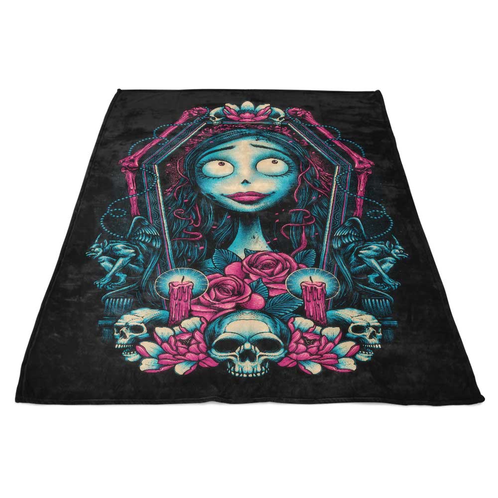 Framed Bride Themed Fleece Blanket for Cozy Moments