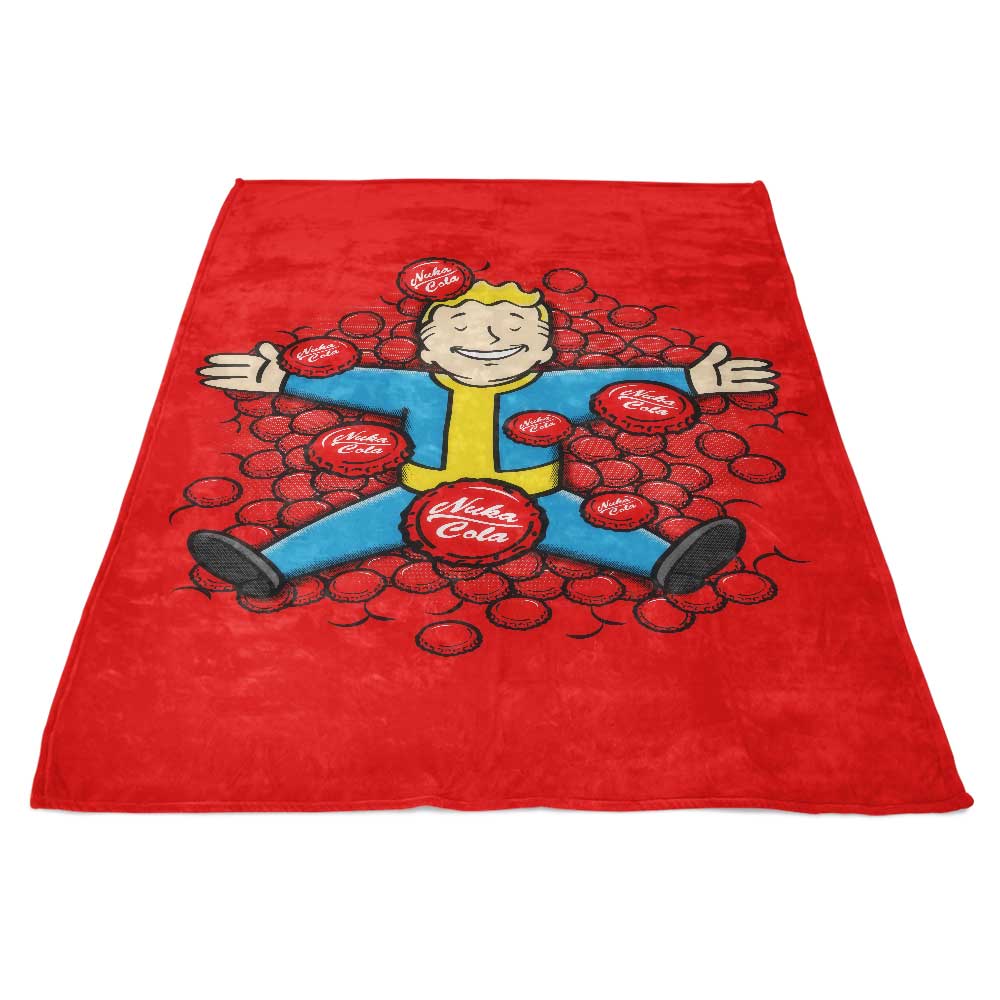 Stunning Nuclear Beauty - High - Quality Polyester Fleece Blanket