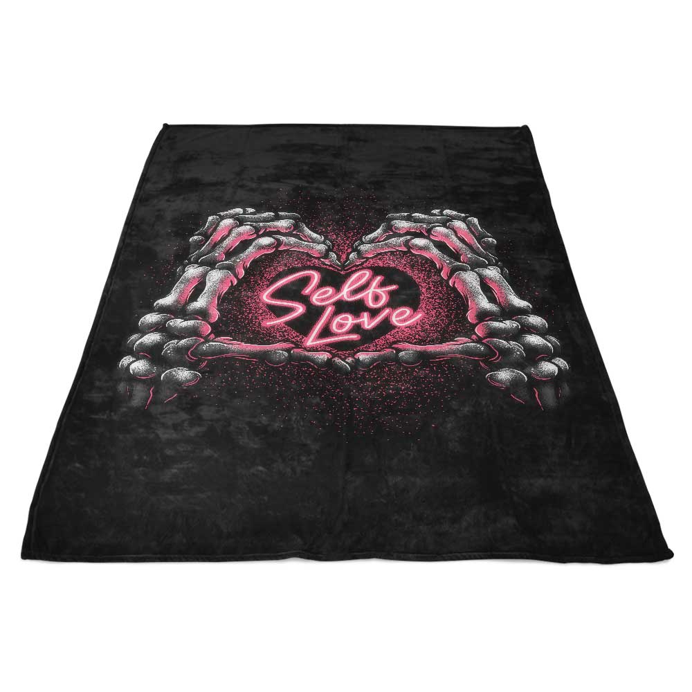 Self Love-themed Luxury Fleece Blanket for Comfort and Coziness