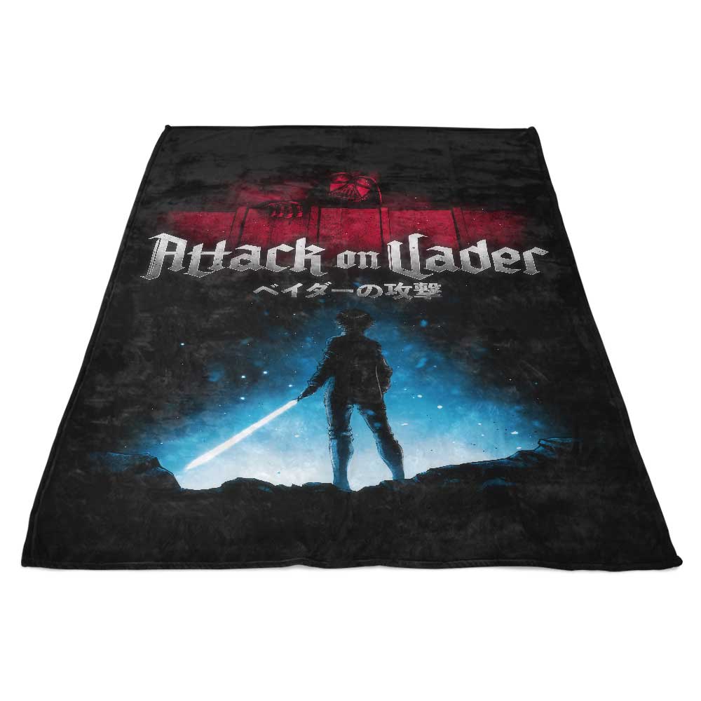 Epic Attack on Vader Themed Super Soft Fleece Blanket